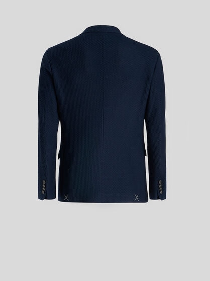 WORKED WEAVE JERSEY JACKET