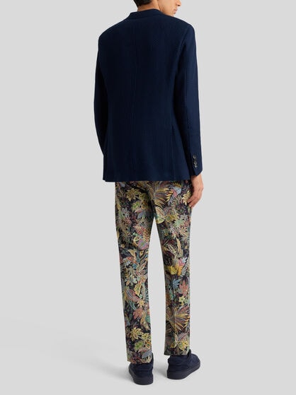 WORKED WEAVE JERSEY JACKET