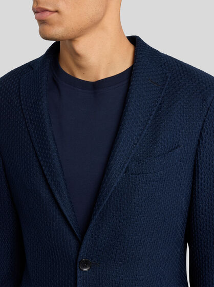 WORKED WEAVE JERSEY JACKET