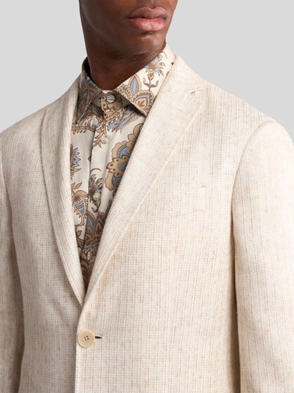 MICRO-PATTERNED JERSEY BLAZER