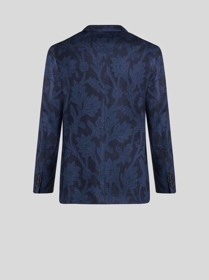 FLORAL LEAFY JACQUARD BLAZER