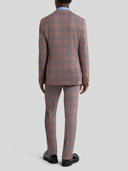PRINCE OF WALES JACQUARD JERSEY JACKET