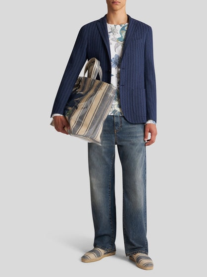 JACQUARD STRIPED BLAZER