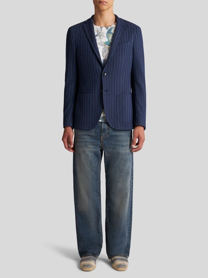 JACQUARD STRIPED BLAZER