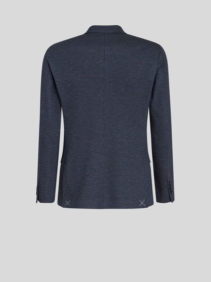 JACQUARD BLAZER WITH HOOD