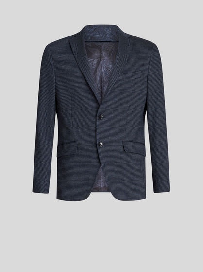 JACQUARD BLAZER WITH HOOD