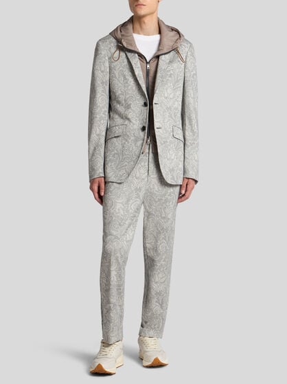 FLORAL BLAZER WITH VEST INSERT