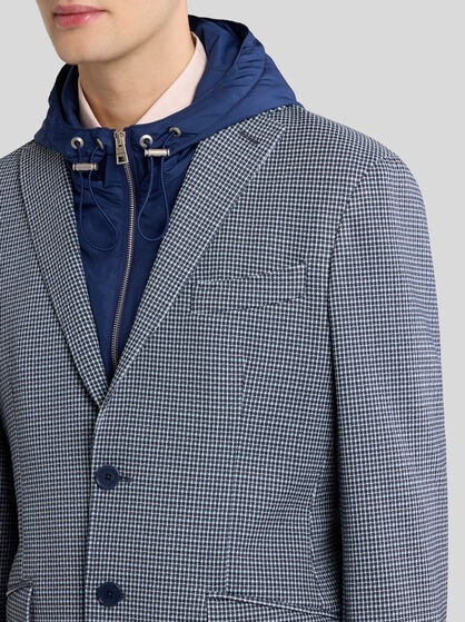 COTTON BLAZER WITH REMOVABLE BIB