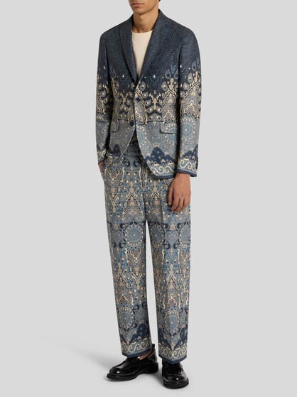 TAILORED STRETCH COTTON TROUSERS