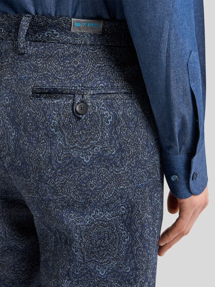 JERSEY JACQUARD TROUSERS
