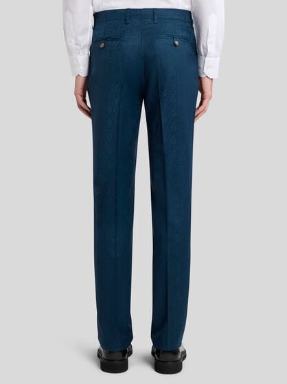 PAISLEY WOOL TROUSERS