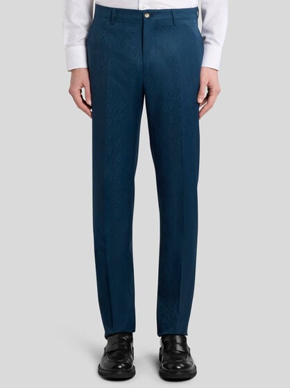 PAISLEY WOOL TROUSERS