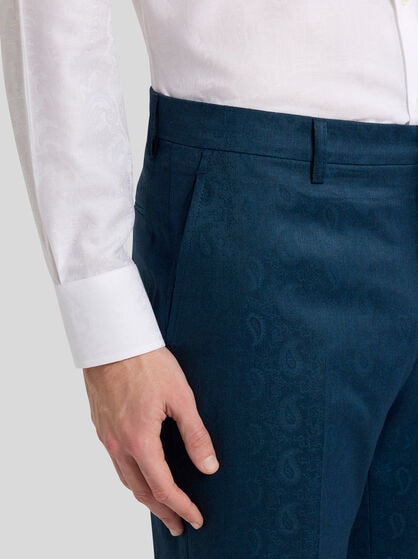 PAISLEY WOOL TROUSERS