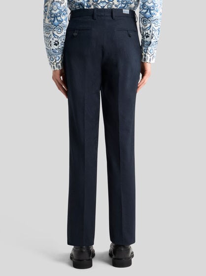 COTTON JACQUARD TROUSERS