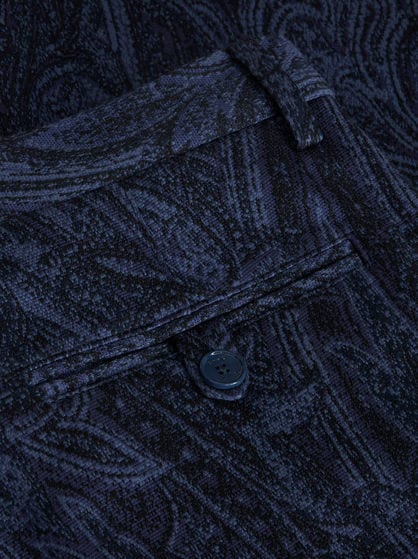 PAISLEY COTTON JACQUARD TROUSERS