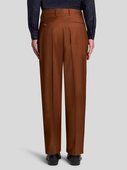 WOOL TROUSERS WITH PLEATS