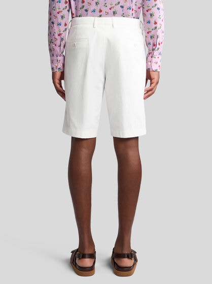 COTTON JACQUARD BERMUDA SHORTS