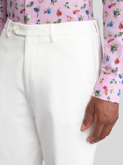 COTTON JACQUARD BERMUDA SHORTS
