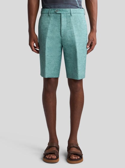 ROMA LINEN-BLEND BERMUDA SHORTS