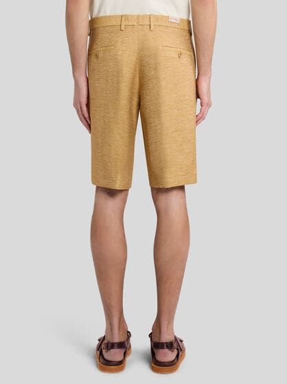 ROMA LINEN-BLEND BERMUDA SHORTS