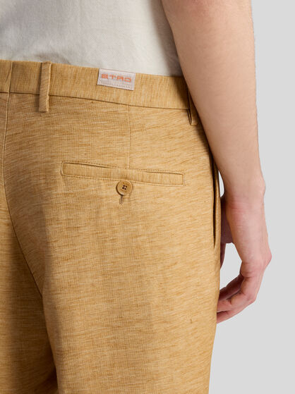 ROMA LINEN-BLEND BERMUDA SHORTS