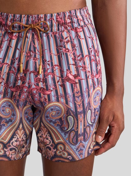 BIRD-PRINT SHORTS