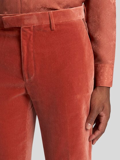 EVENING TROUSERS WITH SIDE BAND DETAIL