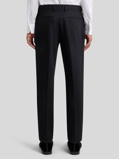 WOOL AND MOHAIR SLIM-FIT TROUSERS