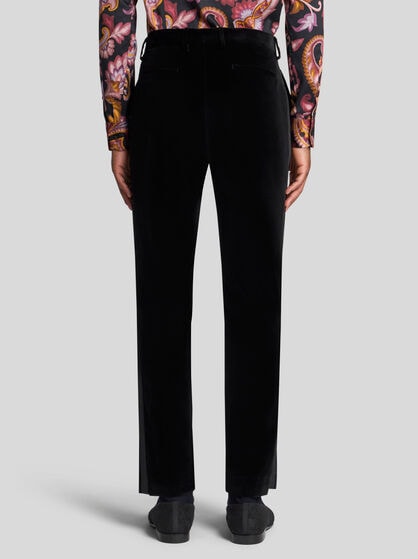 STRETCH COTTON EVENING TROUSERS