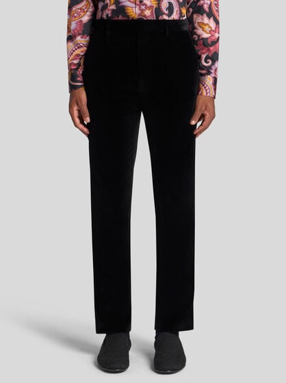 STRETCH COTTON EVENING TROUSERS