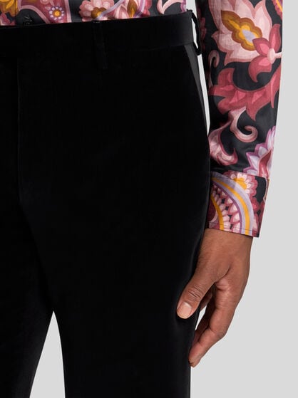 STRETCH COTTON EVENING TROUSERS