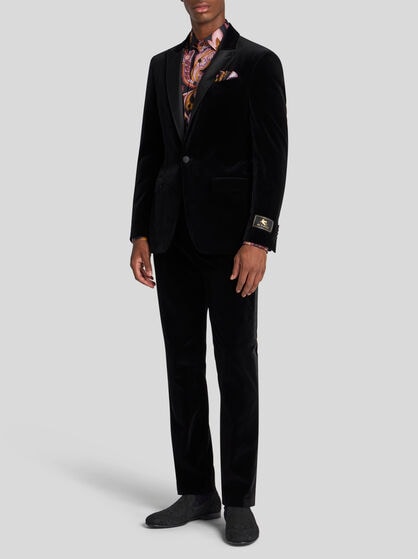 STRETCH COTTON EVENING TROUSERS
