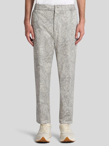 ジャカード ジョギングパンツ