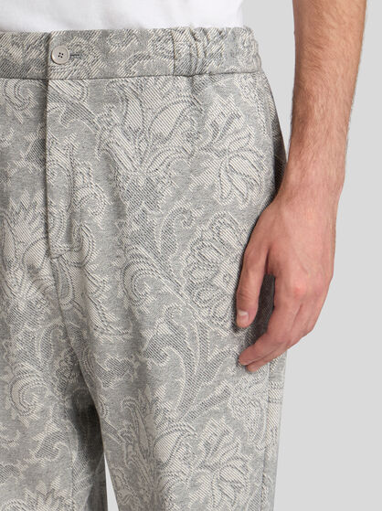 ジャカード ジョギングパンツ