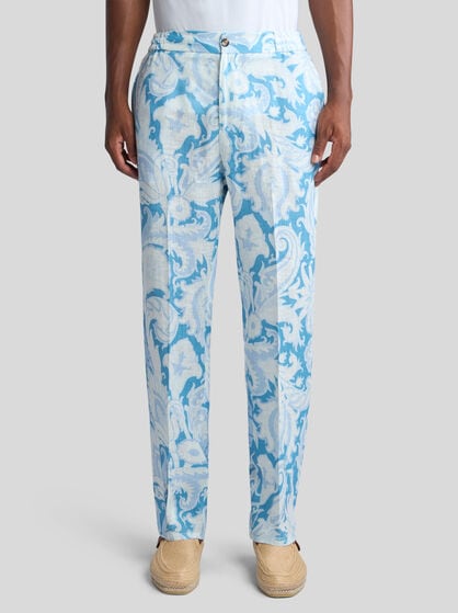 LINEN JOGGING TROUSERS
