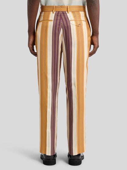 TROUSERS WITH STRIPED PRINT