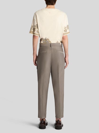 WOOL-BLEND CARGO TROUSERS