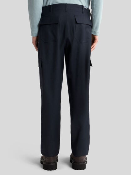 WOOL CARGO TROUSERS