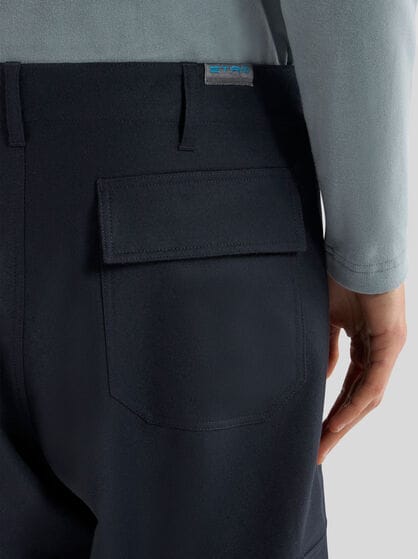 WOOL CARGO TROUSERS