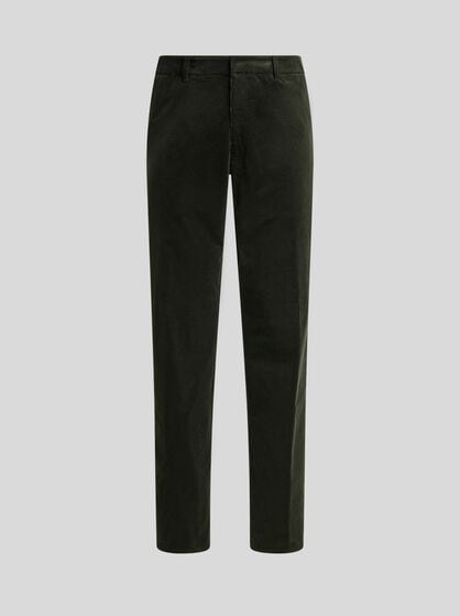 STRETCH COTTON CORDUROY TROUSERS
