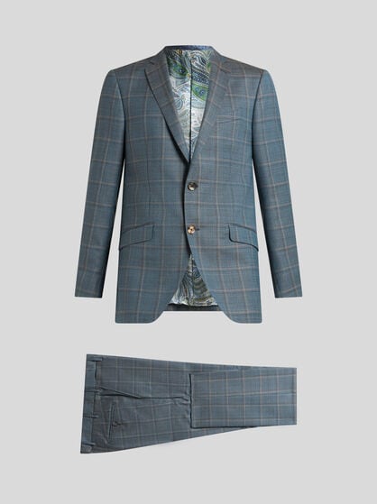 CHECKED WOOL SUIT
