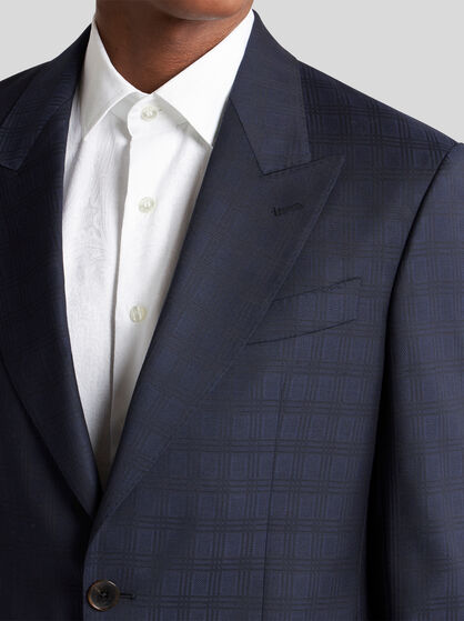 CHECK WOOL SUIT