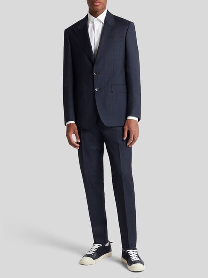 CHECK WOOL SUIT