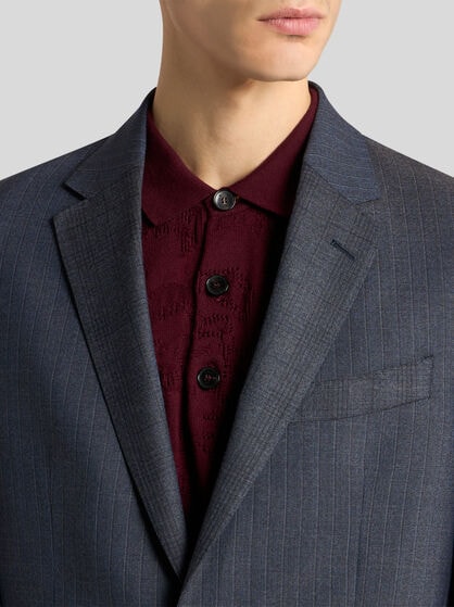 STRIPED WOOL SUIT