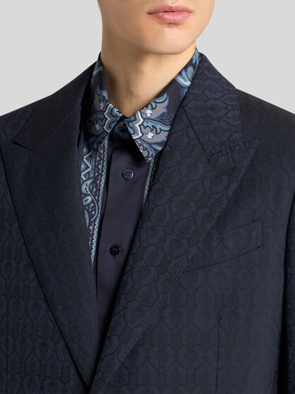 WOOL JACQUARD BLAZER