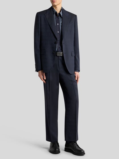 WOOL JACQUARD BLAZER