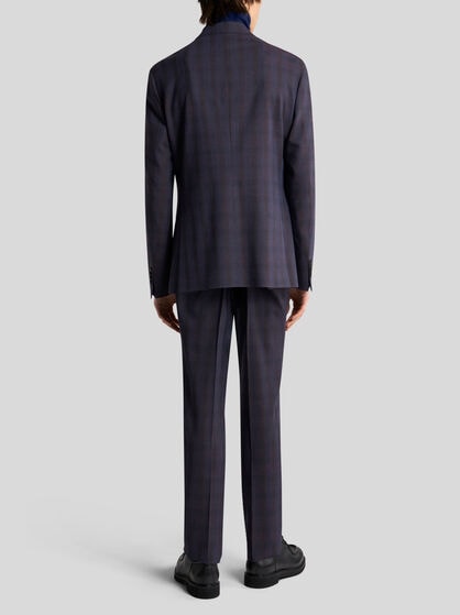 CHECK WOOL-BLEND SUIT