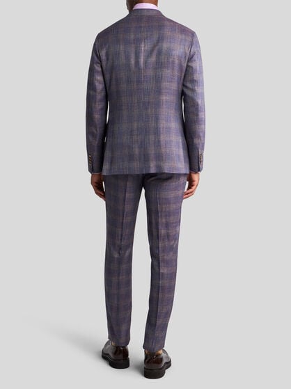 IRIDESCENT WOOL-BLEND SUIT