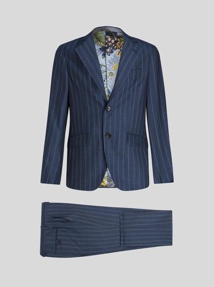 ストライプ ウールジャカード スーツ