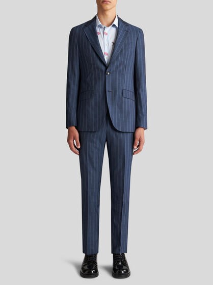 ストライプ ウールジャカード スーツ